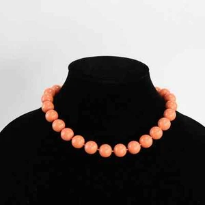 Charter Club, Halsband Halskette mit Perlenimitat 14 mm Pfirsich - Bild 1 von 5