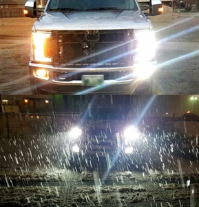 4 x 6000k White H13 LED Headlight Bulbs For 2017 2018 2019 Ford F250 F350 F450 - Foto 1 di 12