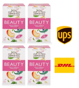 Ahmad Tea Beauty Tea bags, 20 x 1.5g ( 4 Pack ) Free Shipping World Wide - Picture 1 of 9