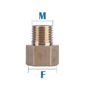BSP to Metric 1/2" Male M20 Female Thread Coupler Connector Fitting Adapter F-M - Picture 1 of 2