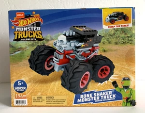 MEGA Hot Wheels Monster Trucks Building Set NEW in Box Bone Shaker Monster Truck - Picture 1 of 8