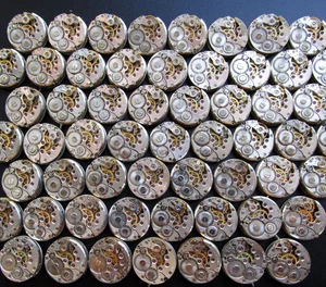 Lot 50 ladies watch Round movements Chaika 16 mm. Steampunk Art parts or repair - Picture 1 of 9