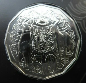 2017 Australian Fifty cent 50c coin - COAT OF ARMS - COA - UNC ex RAM Mint Set - Picture 1 of 2