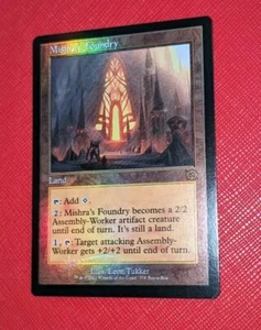 MTG *FOIL BUY A BOX PROMO * The Brothers' War Rare MISHRA'S FOUNDRY NM - Imagen 1 de 1