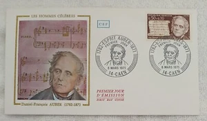 FRANCE 1971 LES HOMMES CÉLÉBRES - DANIEL FRANÇOIS AUBER (1782-1871) - FDC - Picture 1 of 2