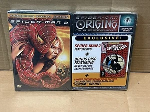 RARE Spider-Man 2 DVD & Origins of a Superhero Bonus Disc & #300 Comic Book NEW - Foto 1 di 4
