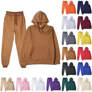 Ladies' Solid Color Sweater Casual Suit Sportswear Long Sleeved Trousers Two Set - Picture 1 of 72