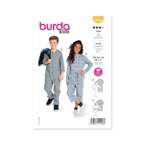 BURDA KIDS 9245 UNISEX JUMPSUIT CHILD'S Sewing Pattern Sizes 4 - 9 Skill: EASY - Picture 1 of 8