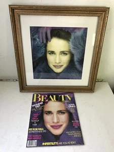 gerahmtes Original Andie MacDowell Foto mit Beauty Digest Magazin erschien in - Bild 1 von 7