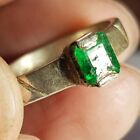  17.80 Ct Terminated  Rich Green Color Emerald Ring Crystal@ Swat Valley 