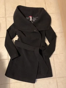 Rud By Rudsak Black Women Coat S Wrap Shawl Collar - Picture 1 of 7