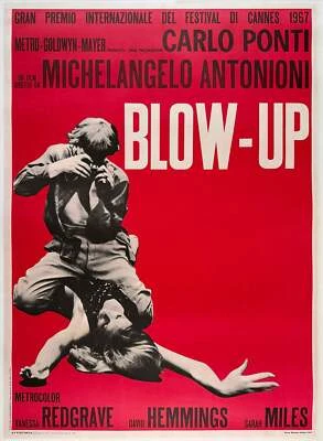 Blow-up 70er Jahre italienisches 2 Foglio Filmplakat - Bild 1 von 4