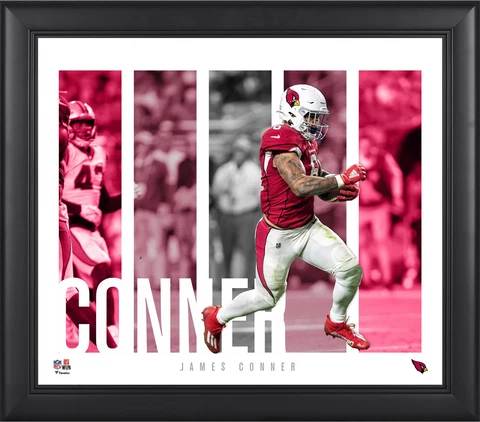 James Conner Arizona Cardinals Framed 15" x 17" Player Panel Collage Cover