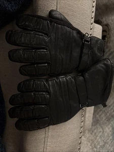 Harley Davidson Gloves Black Mens Leather Waterproof Motorcycles S#97321-04VM - Bild 1 von 5