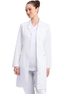Dickies 37" Lab Coat 82401 DWHZ White Free Shipping - Picture 1 of 6