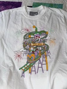 Maglietta Billy Strings Six Flags Capodanno 2023 New Orleans Montagne Roller Coaster Large - Foto 1 di 4