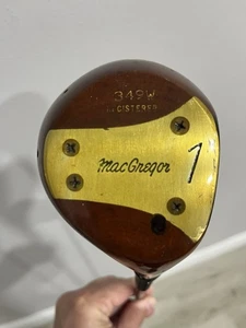 Vintage Macgregor 349W Registered Driver Wood 1 Regular Flex Steel Very Nice - Picture 1 of 11