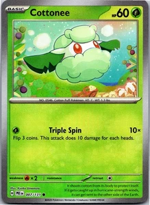 Cottonee (Poke Ball Pattern) 007/131 - SV: Prismatic Evolutions Holo - Picture 1 of 2