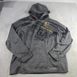 Las Vegas Golden Knights NHL Hoodie Gray Thermabase Majestic Men's Size XL - Picture 1 of 7