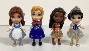 4 My First Disney Princess Mini Muñecas Pequeñas Figura Blancanieves Anna Belle Moana - Imagen 1 de 8