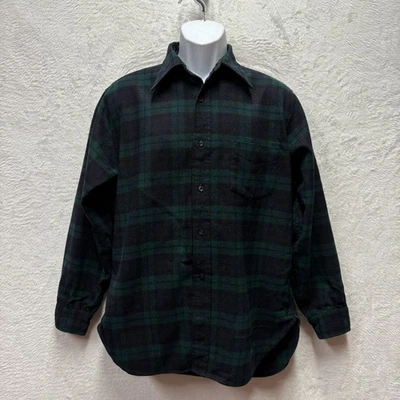 Vintage Pendleton Woolen Mills Shirt Mens Large Green Plaid 100% Wool Button Up - Image 1 of 4