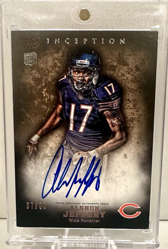 ALSHON JEFFERY 2012 TOPPS INCEPTION 113 RC AUTO /99 CHICAGO BEARS Rookie - Image 1 of 2