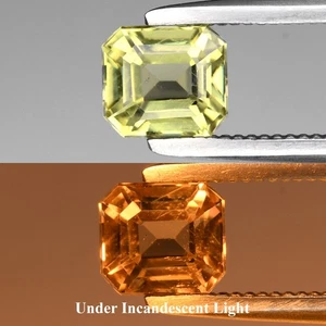 💎 0.65ct VS Octagon Natural Color Change Diaspore - Turkey Gemstone - Picture 1 of 6