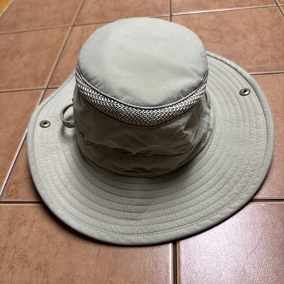 Sombrero Tilley Airflo Snap Up LTM3 piedra clara 7 1/2 parasol peces campamento caminata jardín Foto 1 de 4