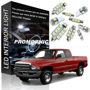 14Pc Xenon White Interior LED Light Bulb Kit Pack for 1998-2001 Dodge Ram 1500 - Picture 1 of 11