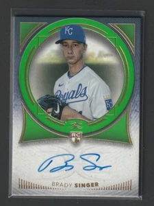 Brady Singer 2021 Topps Definitive "Autógrafo de novato verde"/25 Cincinnati Reds - Imagen 1 de 2