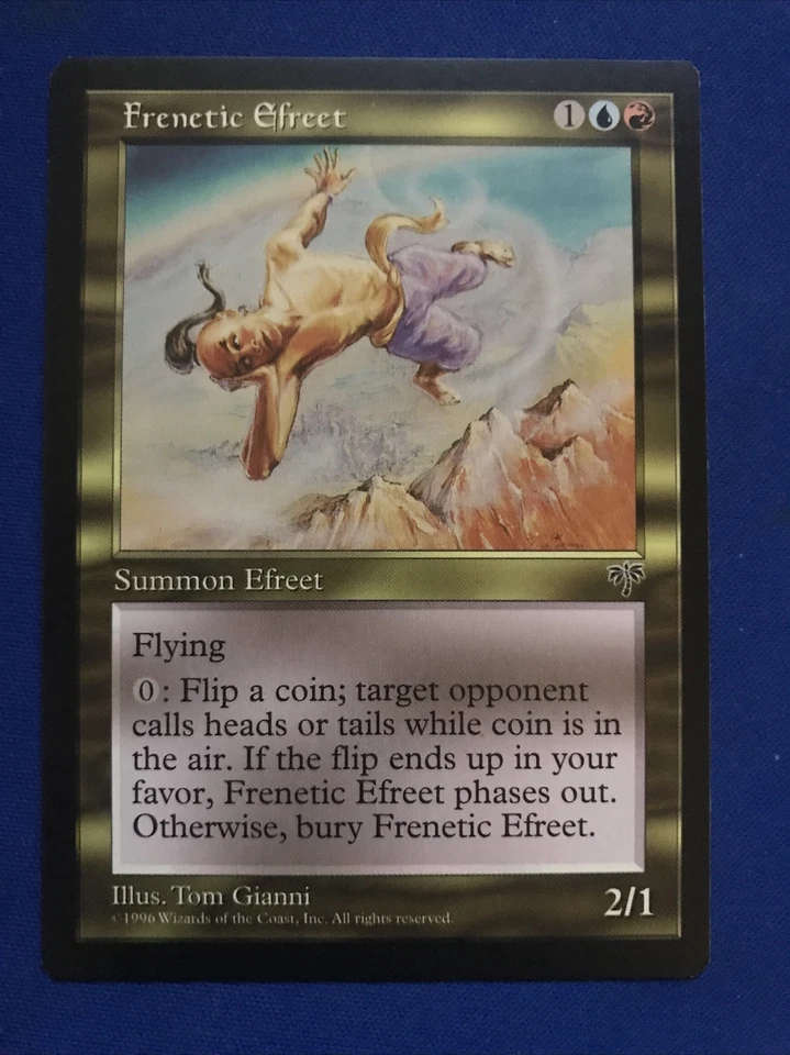 Frenetic Efreet - Mirage - MTG - NM Magic the Gathering Coin Flip reserved list - Image 1 of 1