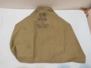 Borsa tela maschera antigas U servizio esercito USA vintage WW2 - Foto 1 di 4