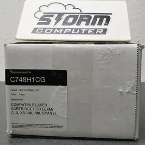 Lexmark kompatible Tonerkassette C748H1CG Cyan - Bild 1 von 2