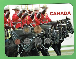 #D450. CARDED 2010 CANADA COINS - MOUNTIES - Picture 1 of 2