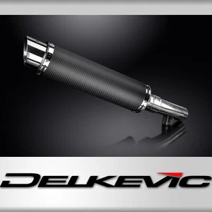Honda NT1100 2022-2024 Delkevic Slip On 14" Round Carbon Exhaust Muffler Kit - Picture 1 of 3
