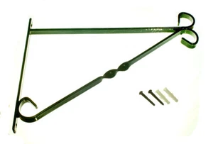 Soporte 35.6cm 350mm Cesta Colgante Verde Plastic Revestido Acero W/ Tornillos - Imagen 1 de 1