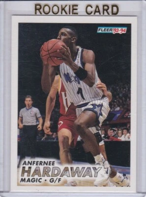 ANFERNEE HARDAWAY ROOKIE CARD 1993 Fleer PENNY RC Orlando Magic Basketball - Image 1 of 2
