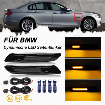LED Fender Seitenblinker Blinker für BMW 5 Series F10 F11 Sedan Touring 2011-13 - Bild 1 von 4