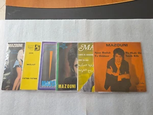 LOT DE 6 SP 7" MOHAMED MAZOUNI  ARABIC MAGHREB POP - Picture 1 of 3