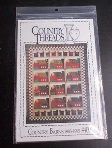 FARM Quilt PATTERNS Country Threads" COUNTRY BARNS 1985-1995" 42" X 55"#409 - Picture 1 of 2