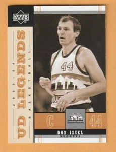 Dan Issel Denver Nuggets 2003-04 Upper Deck Legends Throwback #21 Kentucky 10G - Imagen 1 de 2