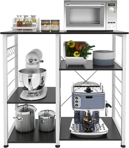 35.4 Inch Kitchen Shelf Baker'S Rack Utility Microwave Oven Stand Kitchen Island - Picture 1 of 12