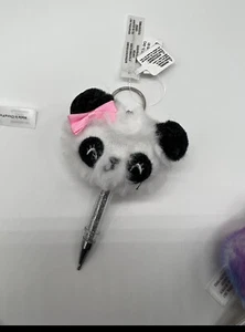 Claires Pom Pom Plush Ballpoint Pen U CHOOSE Keychain BUY MORE SAVE&COMBINE SHIP - Picture 1 of 11