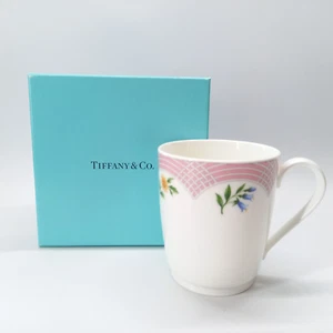 Tiffany & Co. Bouquet Mug 2001 250ml H9cm D7.5cm Bone China Japan w/Box New - Picture 1 of 8