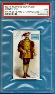 1880 N311 Mayo's Cut Plug Personajes de Shakespeare "Henry VIII" Psa 7 (Pop 1) - Imagen 1 de 2