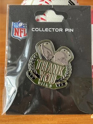 WinCraft 2023 NFL Week 9 CLEVELAND BROWNS v Cardinals Salute to Service Pin NEW - Image 1 of 4