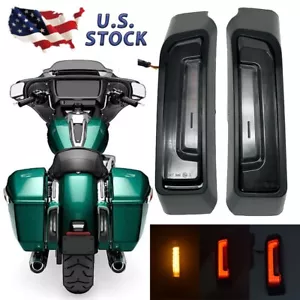 Smoke LED Fender Tail Lights Turn For Harley Street Glide 2024 Road Glide 2024 - Foto 1 di 12