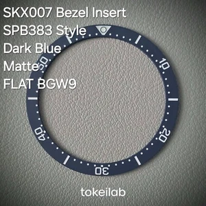 Bezel Insert SKX007 Ceramic BGW9 (SPB383 style) / Flat / Dark Blue Matte - Picture 1 of 1