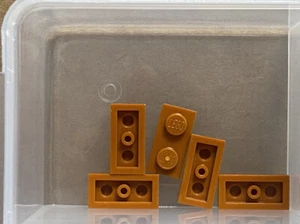 LEGO Parts - Dark Orange Plate 1 x 2 - No 3023 - QTY 5 - Picture 1 of 1