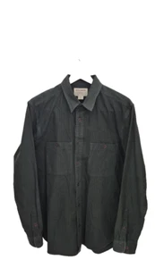 Filson Shirt Mens Medium Green Check Long Sleeve Cotton Button Up - Picture 1 of 7